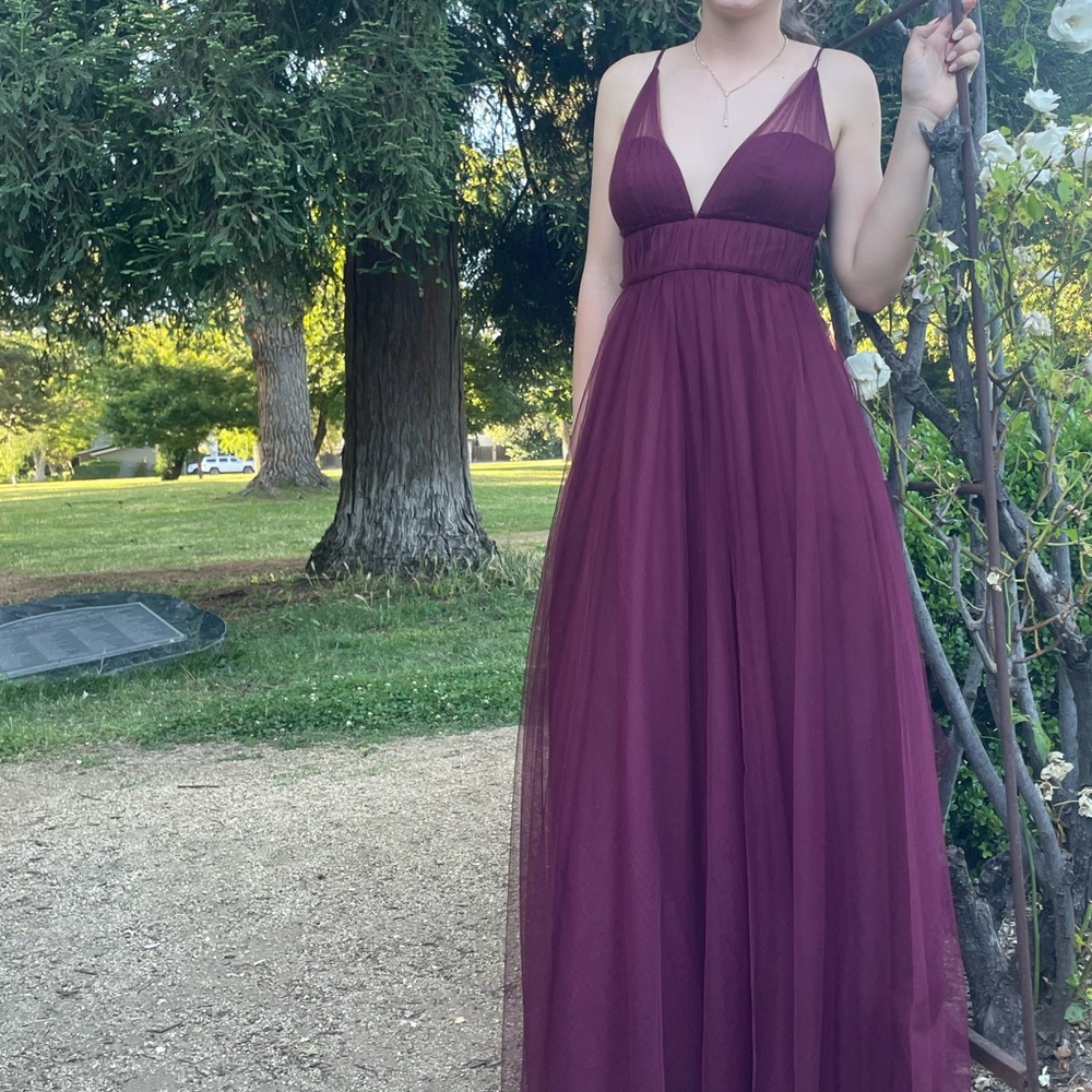 Wtoo Deep Red Dress - Picture 5 of 5